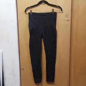 Rosie Pope Maternity Sz L RRR leggings Black excellent condition! inseam-24"